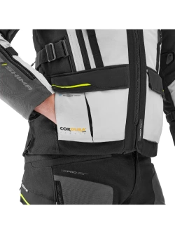 Kurtka motocyklowa tekstylna Shima Tracker szara