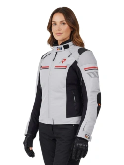 Kurtka motocyklowa damska tekstylna Rukka Armatou-R szaro-czarna