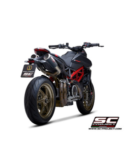 Podwójny tłumik SC-Project CR-T M2 Carbon - Ducati Hypermotard 950 / RVE / SP [19-21]
