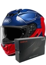 Zestaw: kask integralny Shoei GT-Air 3 Mike TC-2 niebiesko-czerwony + dedykowany interkom motocyklowy Sena SRL 3