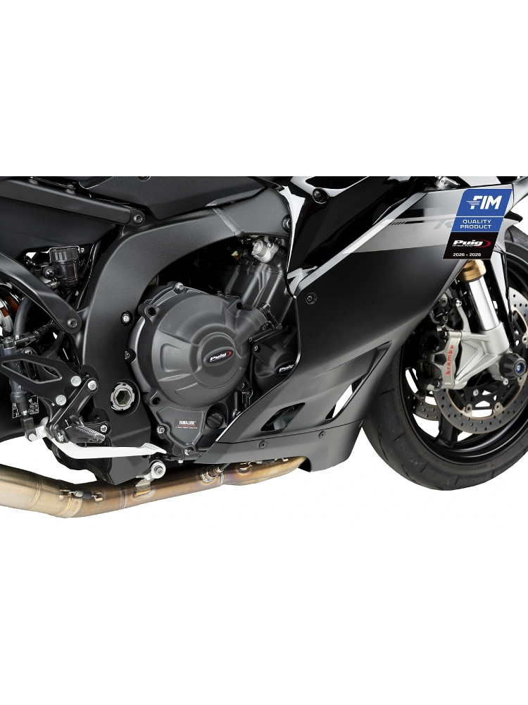 Pokrywy dekli silnika PUIG Yamaha MT-09/SP (21-)/MT-09 Y-AMT/XSR900 GP (24-)/XSR900 (22-)/YZF-R9 (25-) czarne