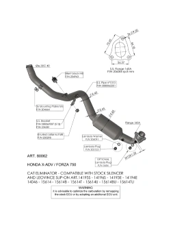 Kolektor wydechowy LeoVince Honda X-ADV 750 (17-) [bez homologacji]