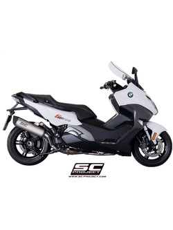 Tłumik Slip-on Oval Titanium z karbonową końcówką SC-Project do BMW C 650 SPORT (2016 - 2019)