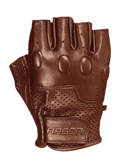 Rękawice motocyklowe Racer Bubble brązowe