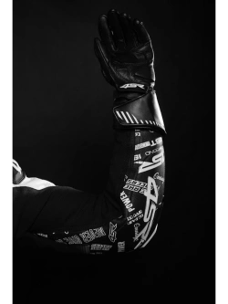 Kombinezon motocyklowy damski dwuczęściowy 4SR RR Power AR czarno-biały