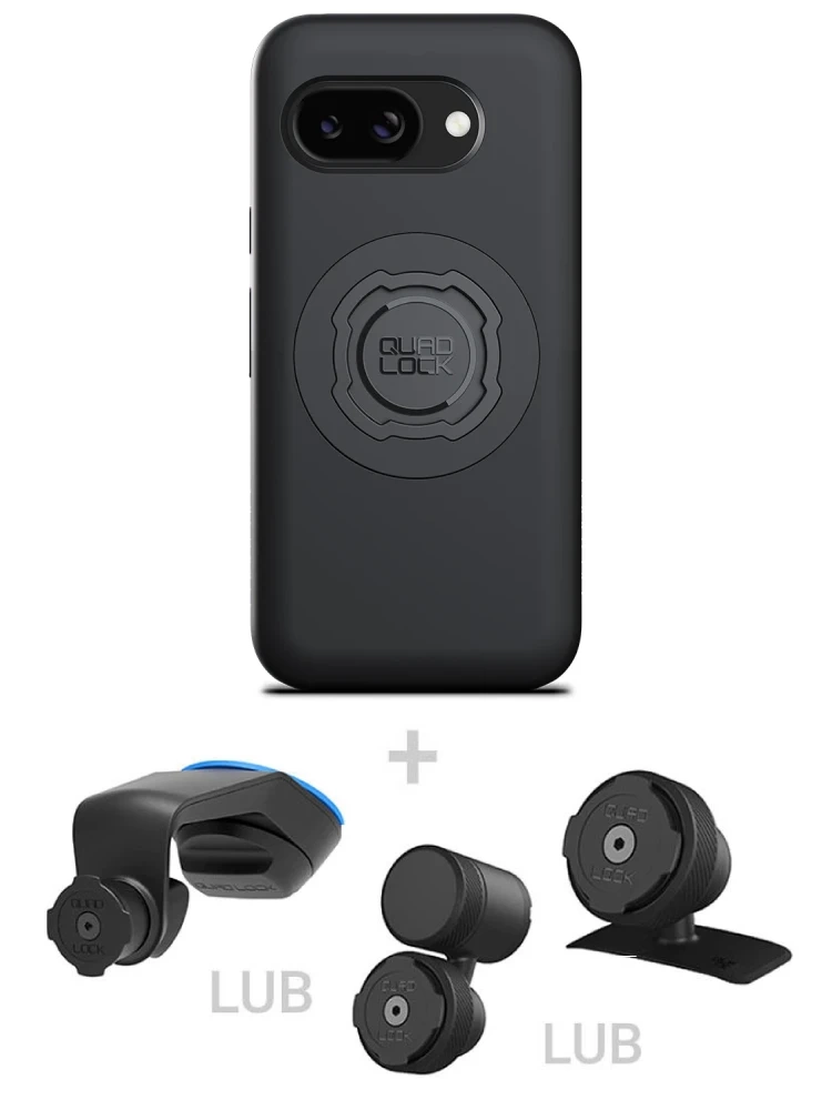 Zestaw do samochodu: etui MAG na telefon Google Pixel 9A (magnetyczne) + mocowanie Quad Lock
