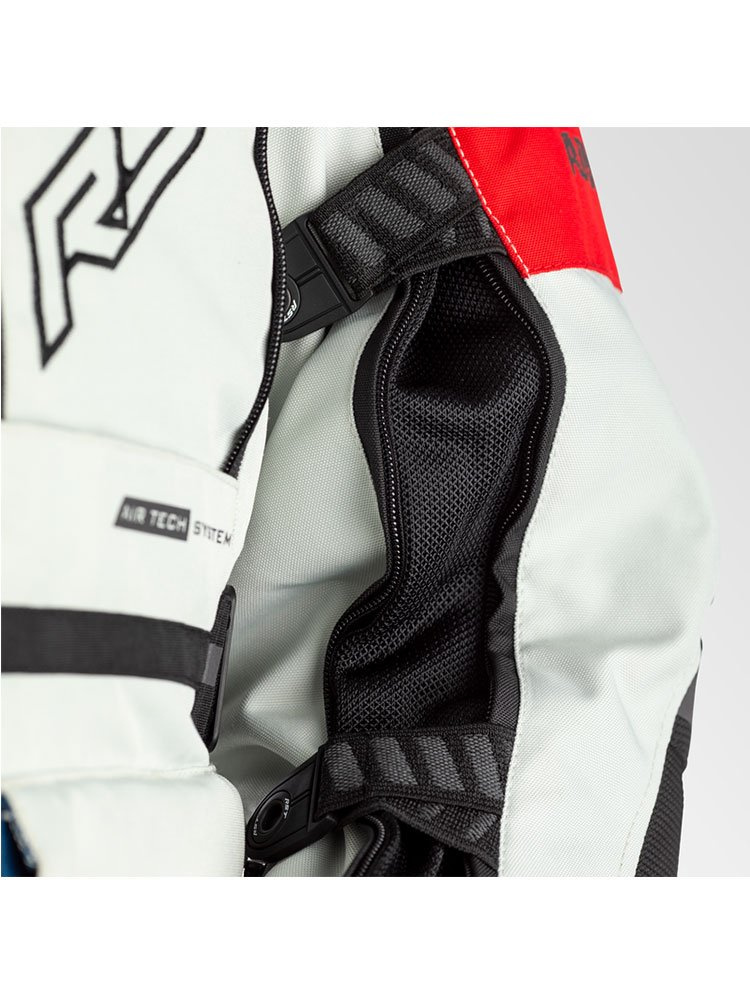 Kurtka motocyklowa z poduszką powietrzną RST Pro Series Adventure-X Airbag niebiesko-czerwona