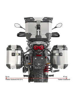 Stelaż kufrów bocznych Monokey Cam-Side GIVI PL One-Fit Moto Guzzi V85 TT (24-)