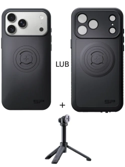 Zestaw: etui na telefon iPhone 17 Pro Max + statyw/selfie stick SPC+ SP Connect