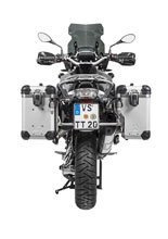 Zestaw: kufry boczne z anodowanego aluminium srebrne Zega Evo X + stelaże srebne Touratech BMW R1250GS/Adventure/ R1200GS (13-21)/ R1200GS Adventure (14-21) (2 x 38L)
