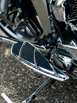 Podnóżki Phantom chrom + adaptery 8883 Kuryakyn do Harley Davidson (Wybrane modele)