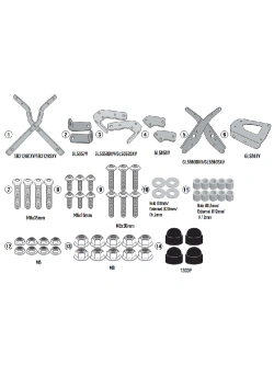 Stelaż pod kufer centralny Monolock Kappa Voge Trofeo 350 AC (23-) [bez płyty montażowej]