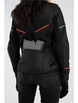 Kurtka motocyklowa damska tekstylna Shima X-Mesh 2.0 czarno-czerwona