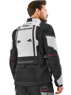 Kurtka motocyklowa tekstylna Shima Tracker jasnoszara