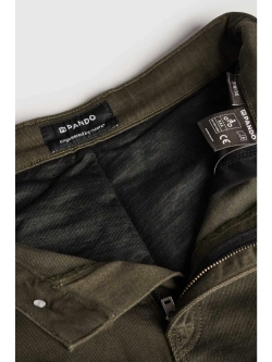 Jeansy motocyklowe Pando Moto Mark AAA zielone