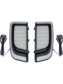 Kratki ozdobne z oświetleniem LED Kuryakyn Harley Davidson (wybrane modele) czarne