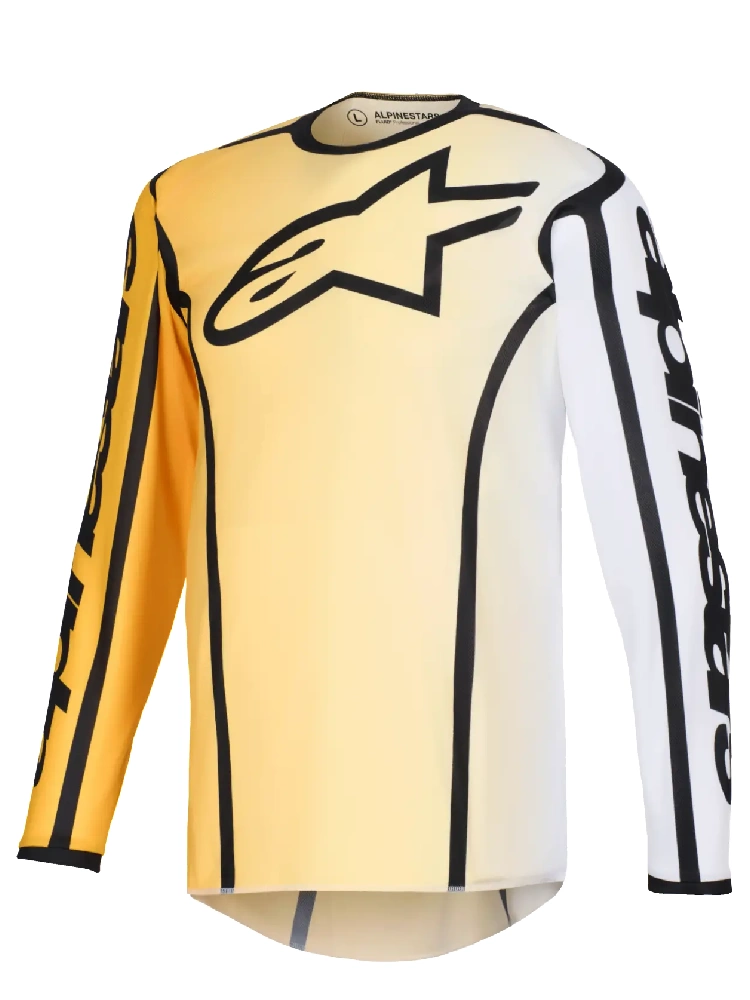 Bluza cross Alpinestars MX Fluid Apex czarno-biało-żółta