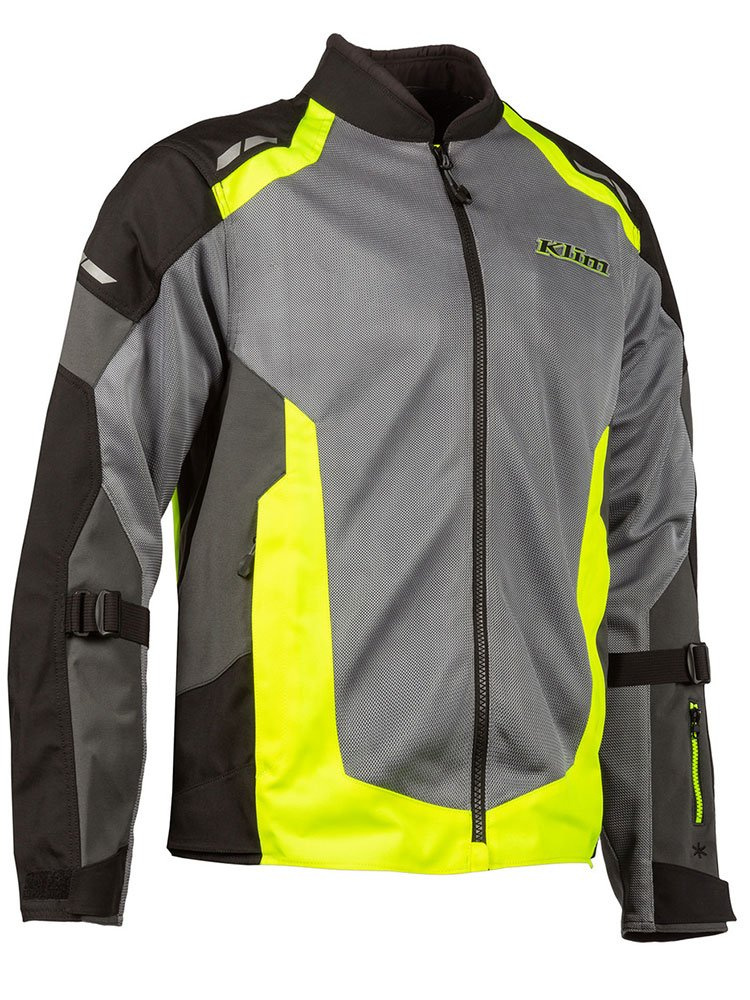 Kurtka motocyklowa tekstylna Klim Induction szaro-fluo żółta