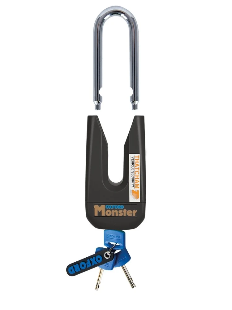 Kłódka na tarczę hamulcową Oxford Monster Disclock czarna