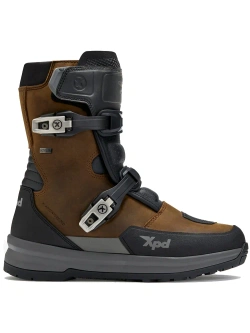 Buty motocyklowe XPD X-Adventure Mid H2Out brązowe