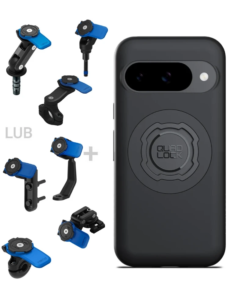 Zestaw na motocykl: etui MAG na telefon Google Pixel 10/10 Pro (magnetyczne) + mocowanie Quad Lock