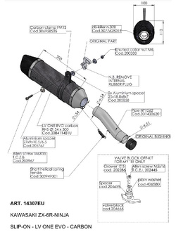Tłumik motocyklowy LeoVince LV ONE EVO Kawasaki ZX-6R Ninja (19-20, 24-) czarny [włókno węglowe]