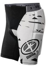 Spodenki ochronne dziecięce X-Factor Junior Mega II czarno-białe