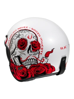 Kask otwarty HJC V31 Desto biało-czerwony