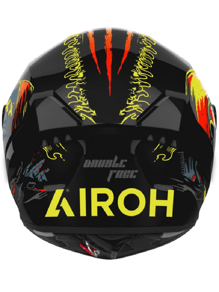 Kask integralny Airoh Connor Double Face czarno-żółto-czerwony połysk
