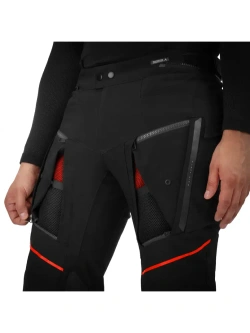 Spodnie motocyklowe tekstylne Shima Hero 3.0 szaro-czerwone