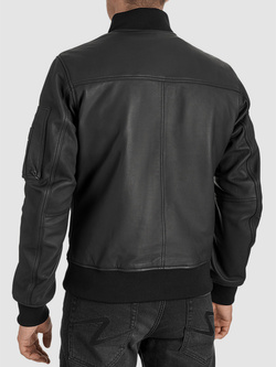 Kurtka motocyklowa skórzana Pando Moto Falcon czarna