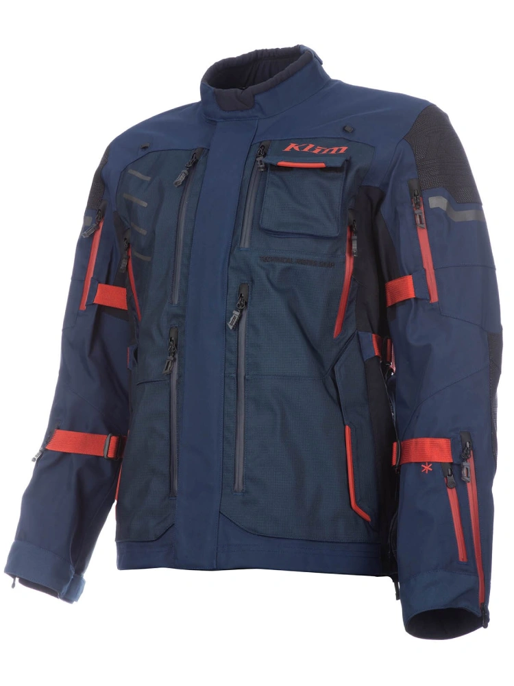 Kurtka motocyklowa tekstylna Klim Badlands Pro niebiesko-czerwona