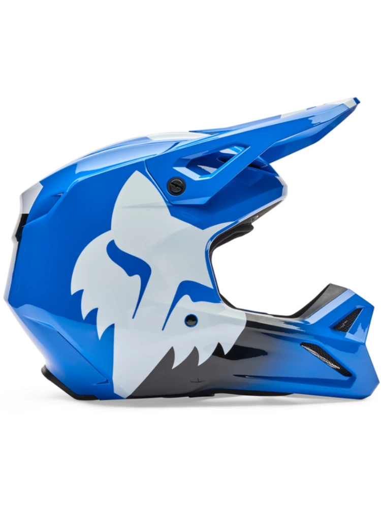 Kask enduro Fox V1 Shield niebiesko-czarny