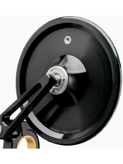 Lusterko motocyklowe uniwersalne Motogadget Mo.view Classic Flip aluminiowe, czarne [długość ramienia: 72 mm]