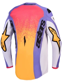 Bluza cross dziecięca Alpinestars MX Fluid Drag biało-niebiesko-żółte
