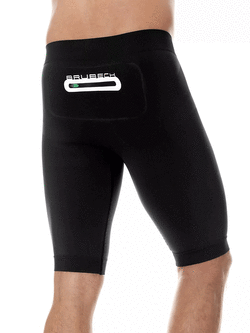 Legginsy krótkie Brubeck Running Force czarne 
