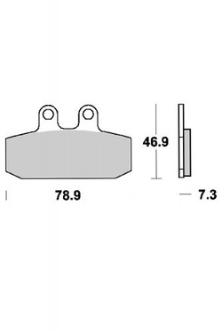 KLOCKI HAMULCOWE SBS 588 HF