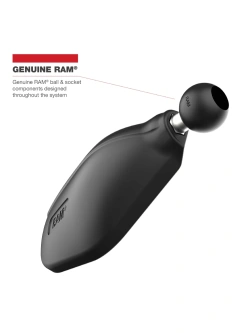 Zestaw lusterek motocyklowych RAM Tough-Mirror z długimi ramionami B, podstawami kulowymi i adapterami