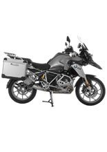 Zestaw: kufry boczne z anodowanego aluminium srebrne "And-S" Zega Pro + stelaże czarne Touratech BMW R1250GS/ R1250GS Adventure/ R1200GS (13-21)/ R1200GS Adventure (14-21) (31+38L)