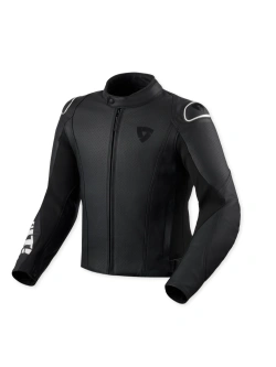 Kurtka motocyklowa skórzana REV’IT! Quadratic czarno-biała