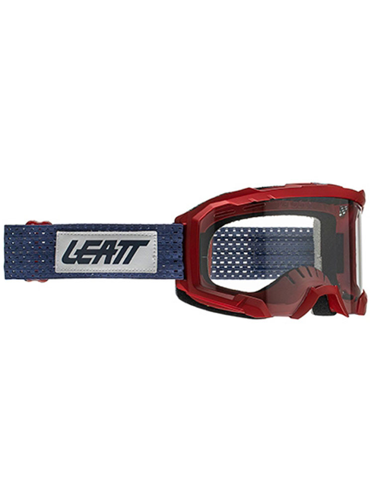 Gogle motocyklowe z przeźroczystą szybką Leatt Velocity 4.0 MTB bordowe