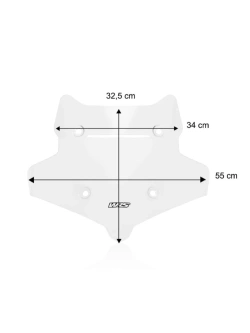 Szyba motocyklowa WRS Enduro Voge 525 DSX (23-24) przezroczysta
