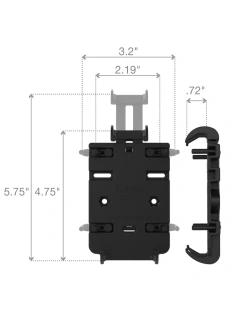 Uniwersalny uchwyt na telefon RAM Quick-Grip z głowicą kulową [rozmiar B]
