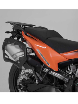 Zestaw: kufry boczne + stelaże ABS Aero System SW-Motech do KTM 790 Adventure (23-), 890 Adventure / R (22-), 890 SMT (23-)
