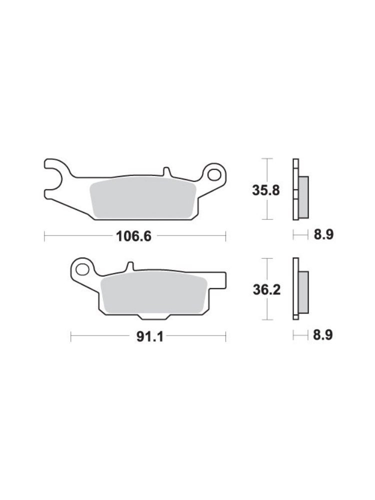 KLOCKI HAMULCOWE SBS 851 SI