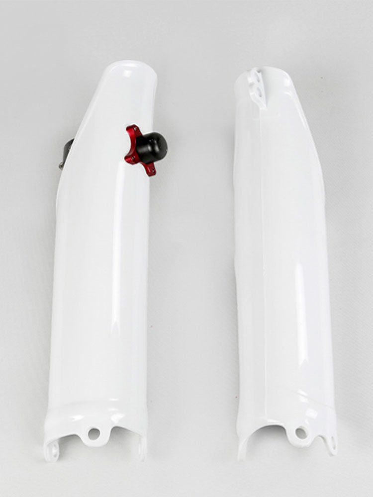 Osłony teleskopów UFO do Honda CRF 250R (10-17), CRF 450R (09-12) białe