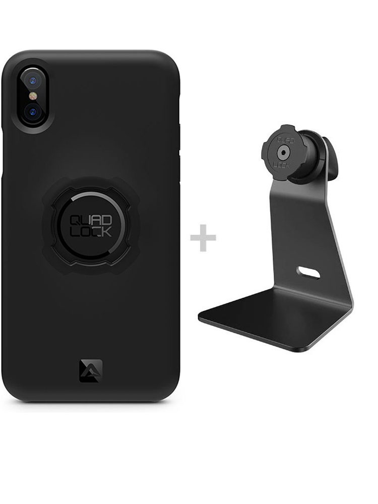 Zestaw na biurko: etui na telefon iPhone X / XS+ uchwyt Quad Lock