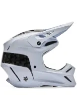 Kask enduro Fox V3 RS Fracture biało-czarny