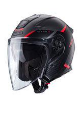Kask otwarty Caberg Flyon II Boss czarno-szaro-czerwony