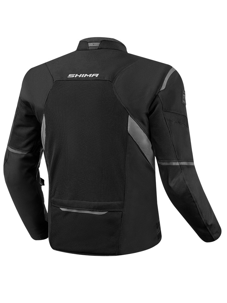Kurtka motocyklowa tekstylna Shima Rush 2.0 Vent czarna